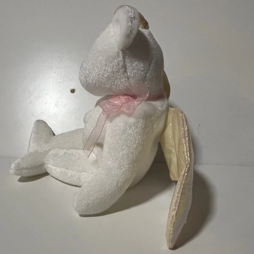 Ty Beanie Babies Angel Bear Lot Halo‎ Halo II Herald White Plush Wings 1998-2002